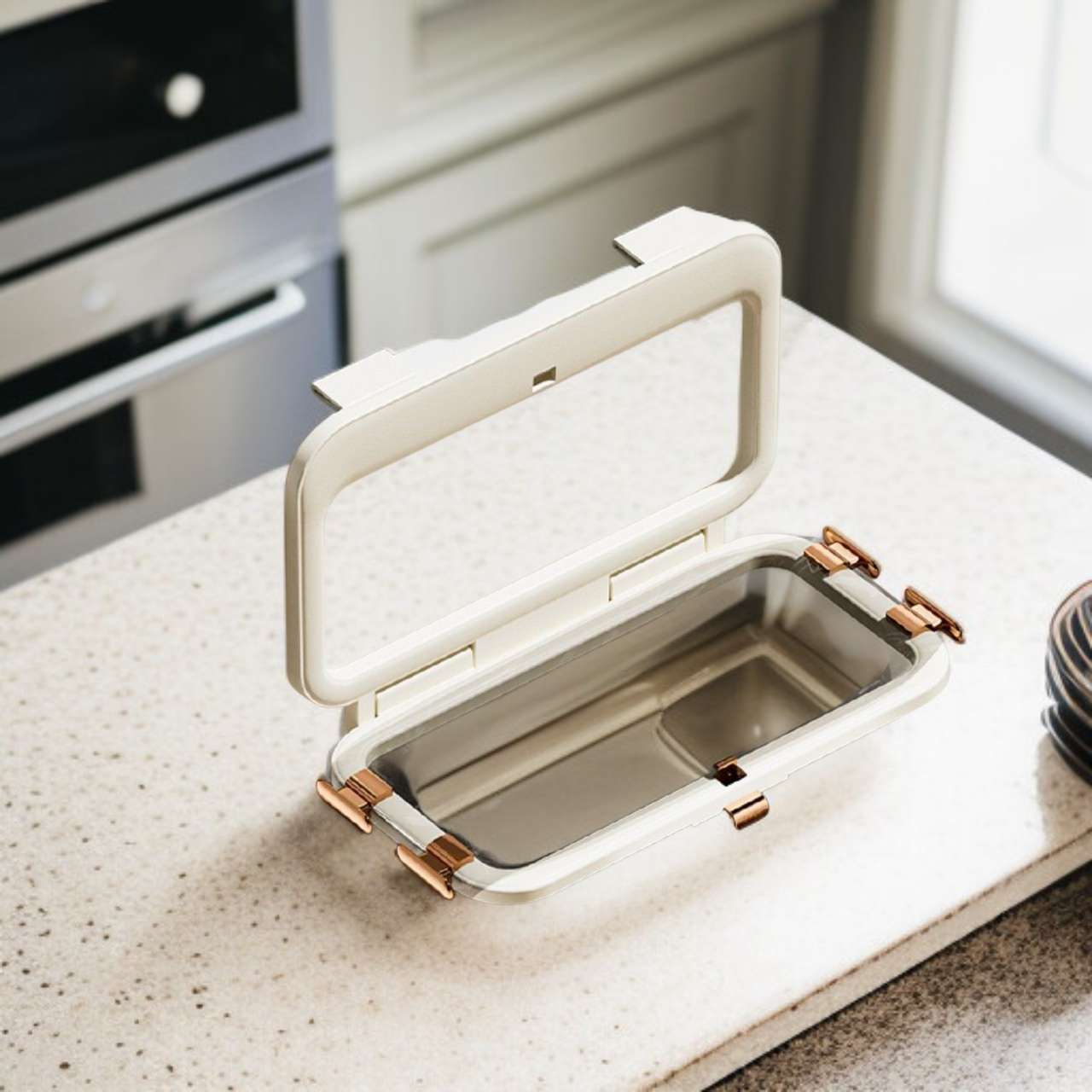 رف أكياس القمامة القابل للطي للمطبخ