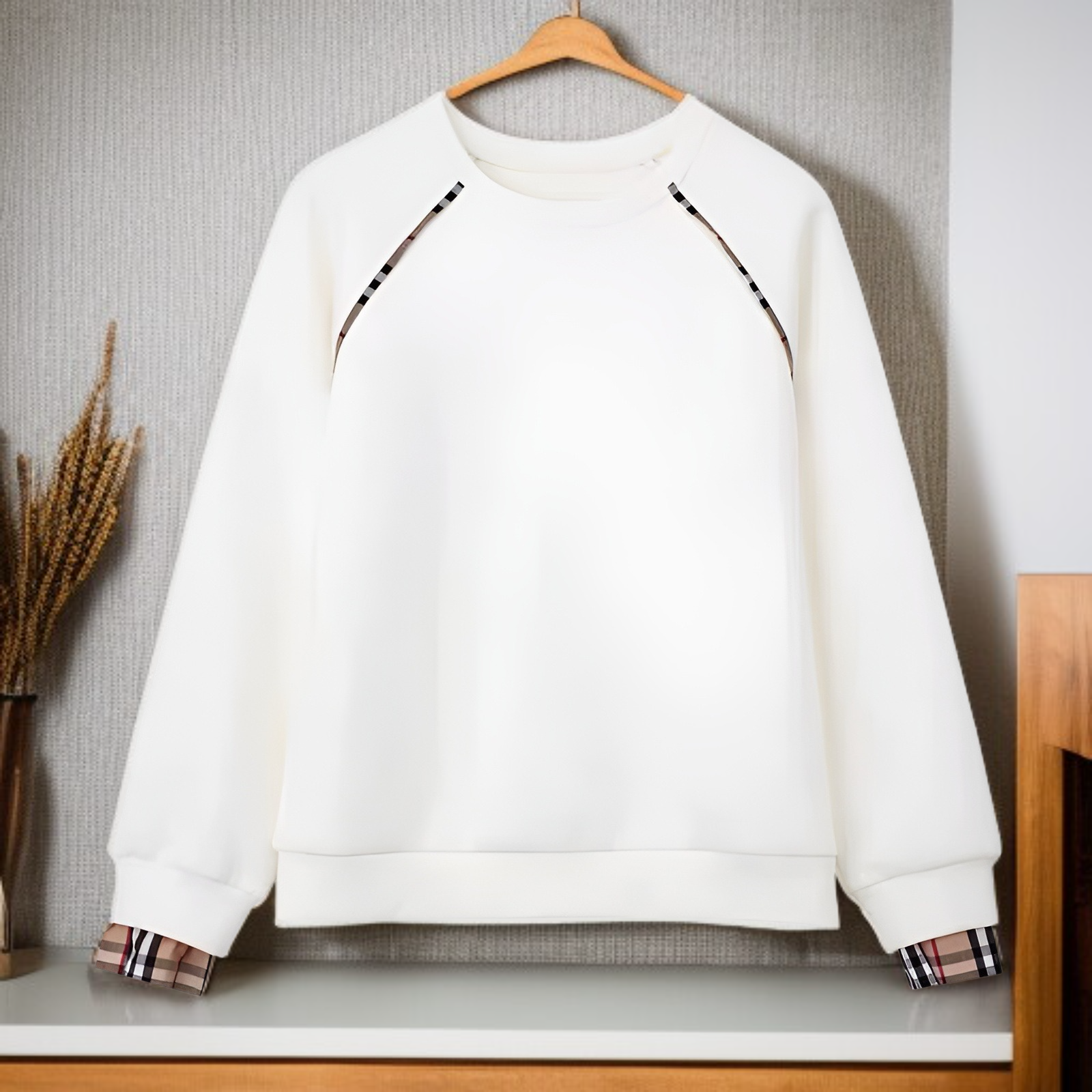 春秋新作 レディース 薄手 コットン プルオーバー 韓国風 長袖 フェイクツーピース トップス