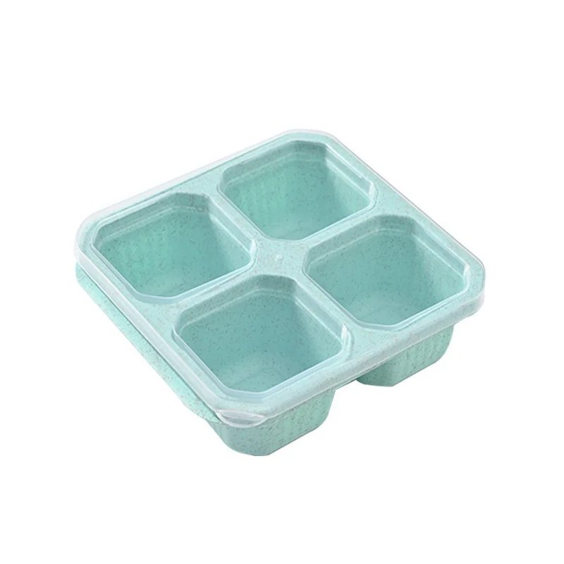 밀짚 4칸 간식함