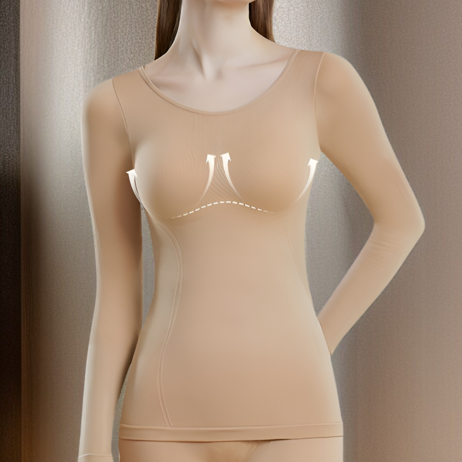 Women's seamless skin friendly thermal underwear set