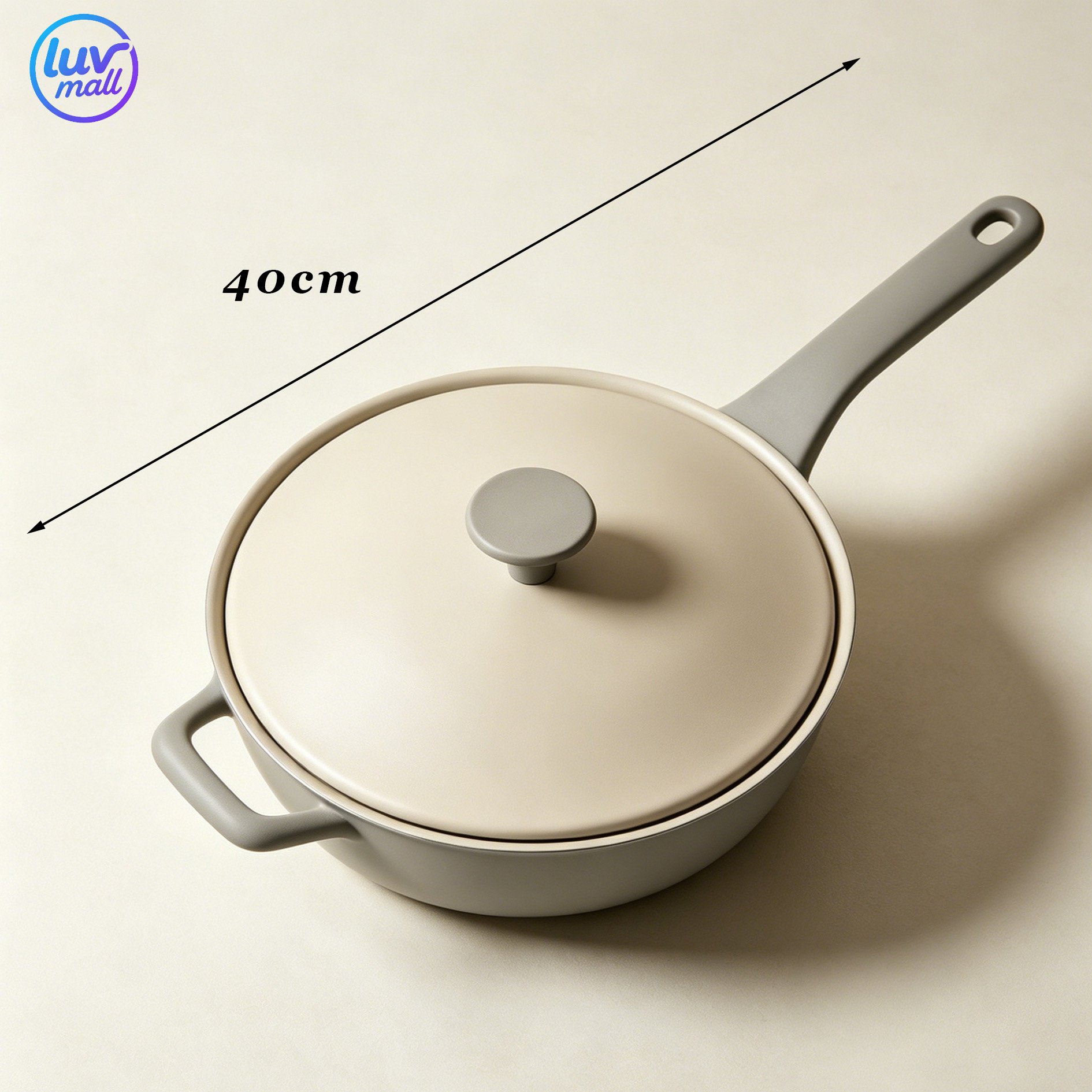 Easy to clean frying pan for home kitchens