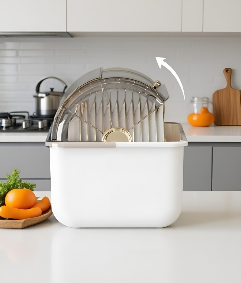 Estante de almacenamiento con libros y decoraciones