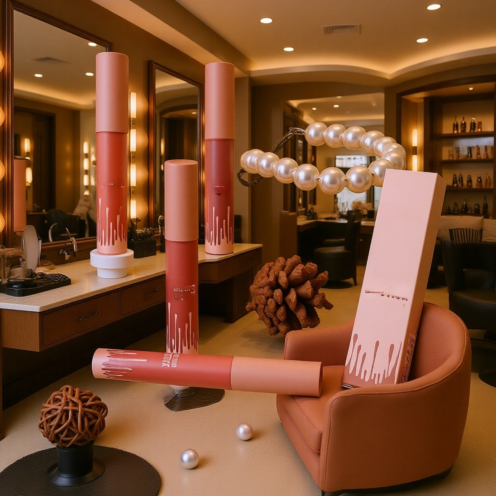 新作リキッドマットリップ・長持ち防水・4色展開