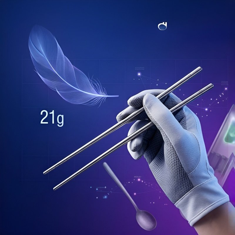 กล่องเก็บตะเกียบไทเทเนียมแท้แบบพกพา