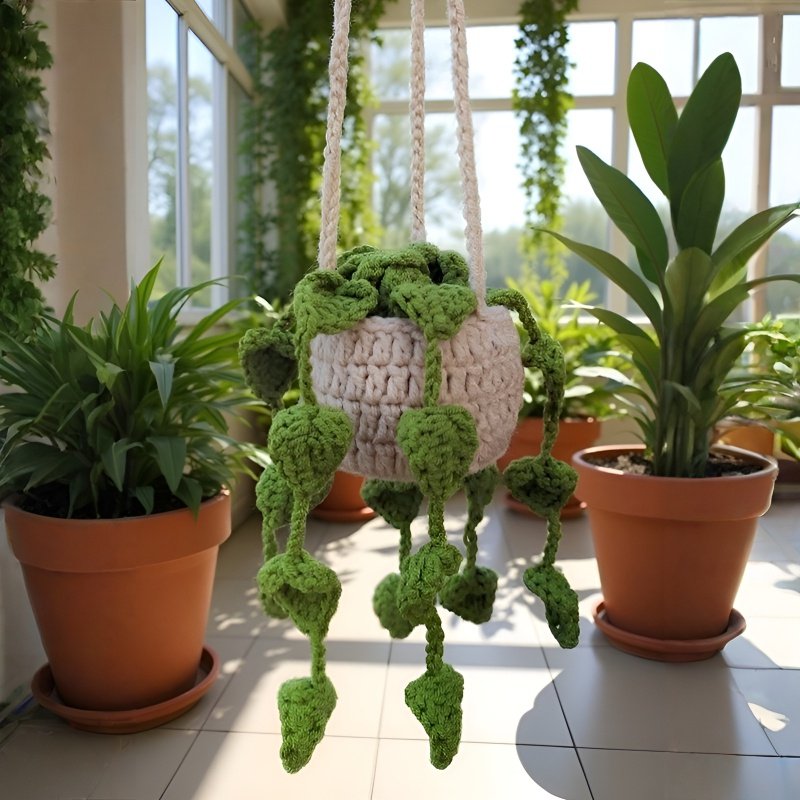 직조 마감 식물 자동차 펜던트