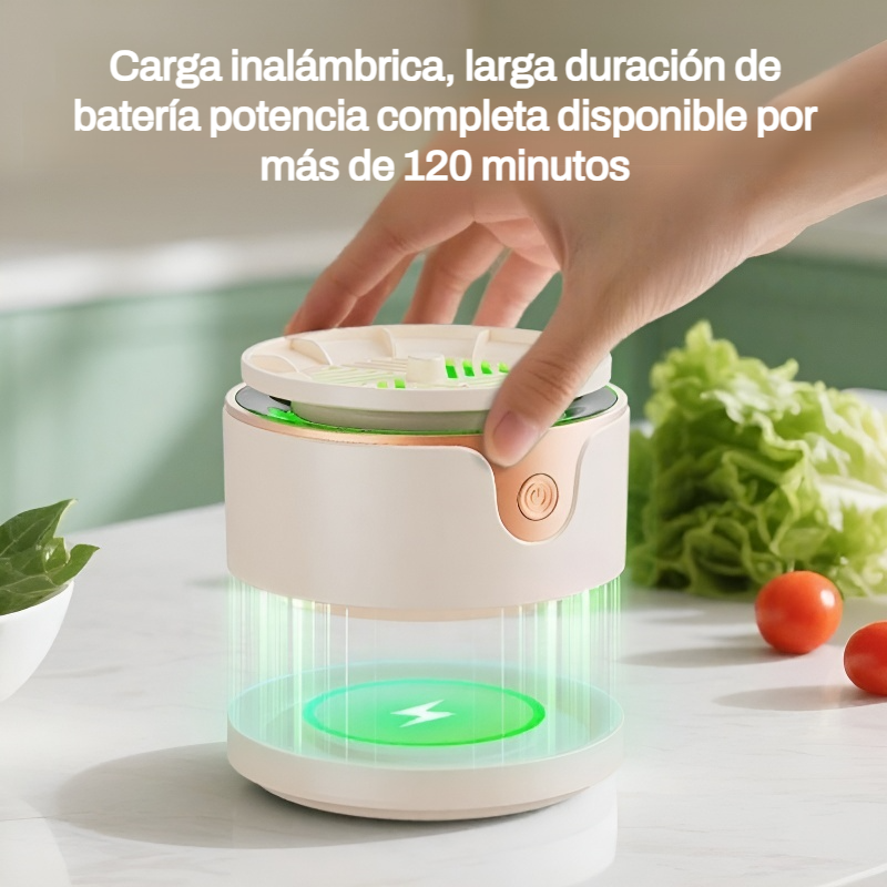 Equipo automático para limpiar frutas y verduras, eliminando pesticidas y bacterias