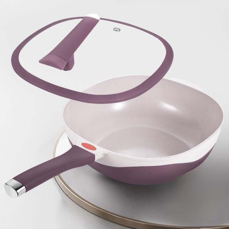 Sartén cuadrada antiadherente de titanio y cerámica