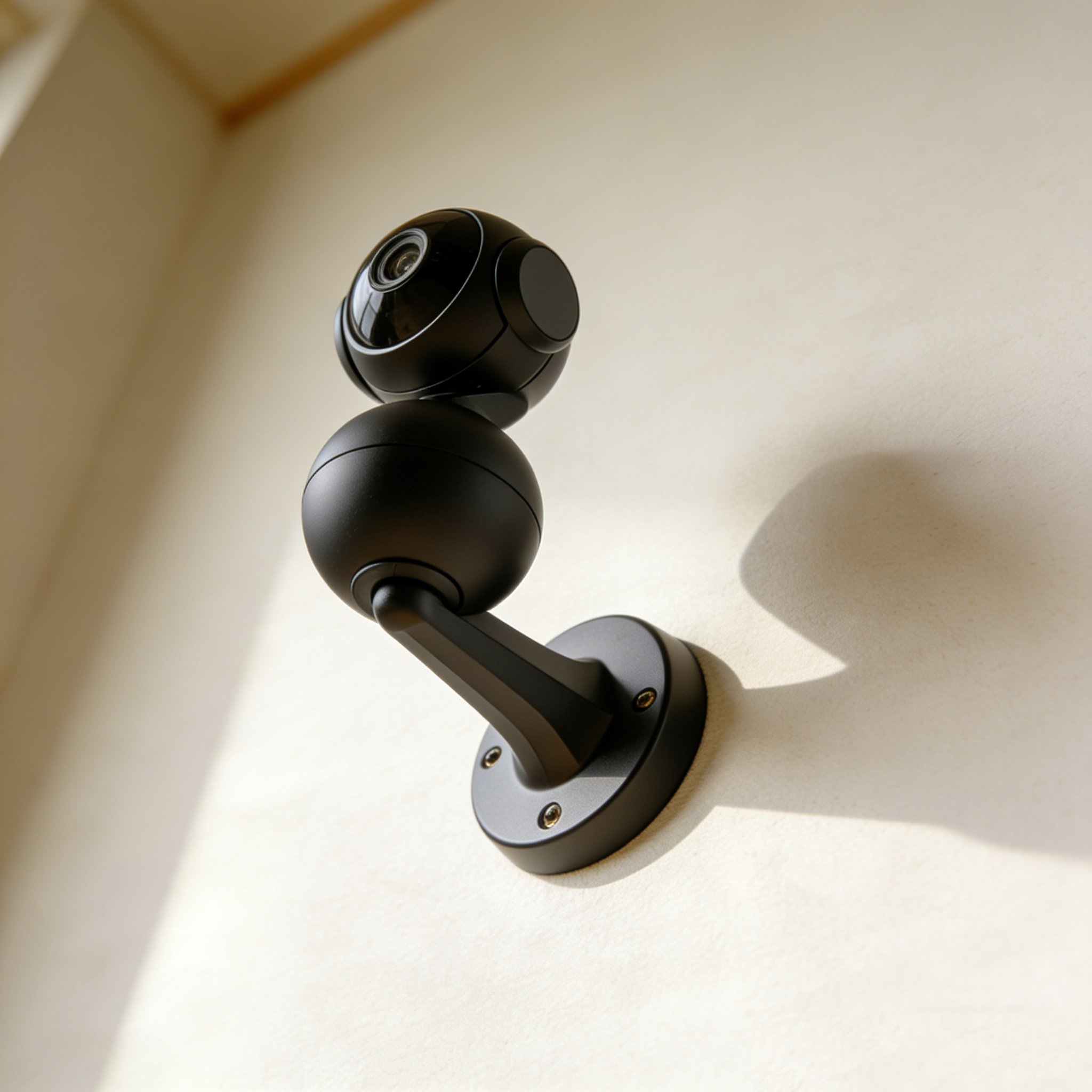 실내에 설치된 감시 카메라 사용 예시