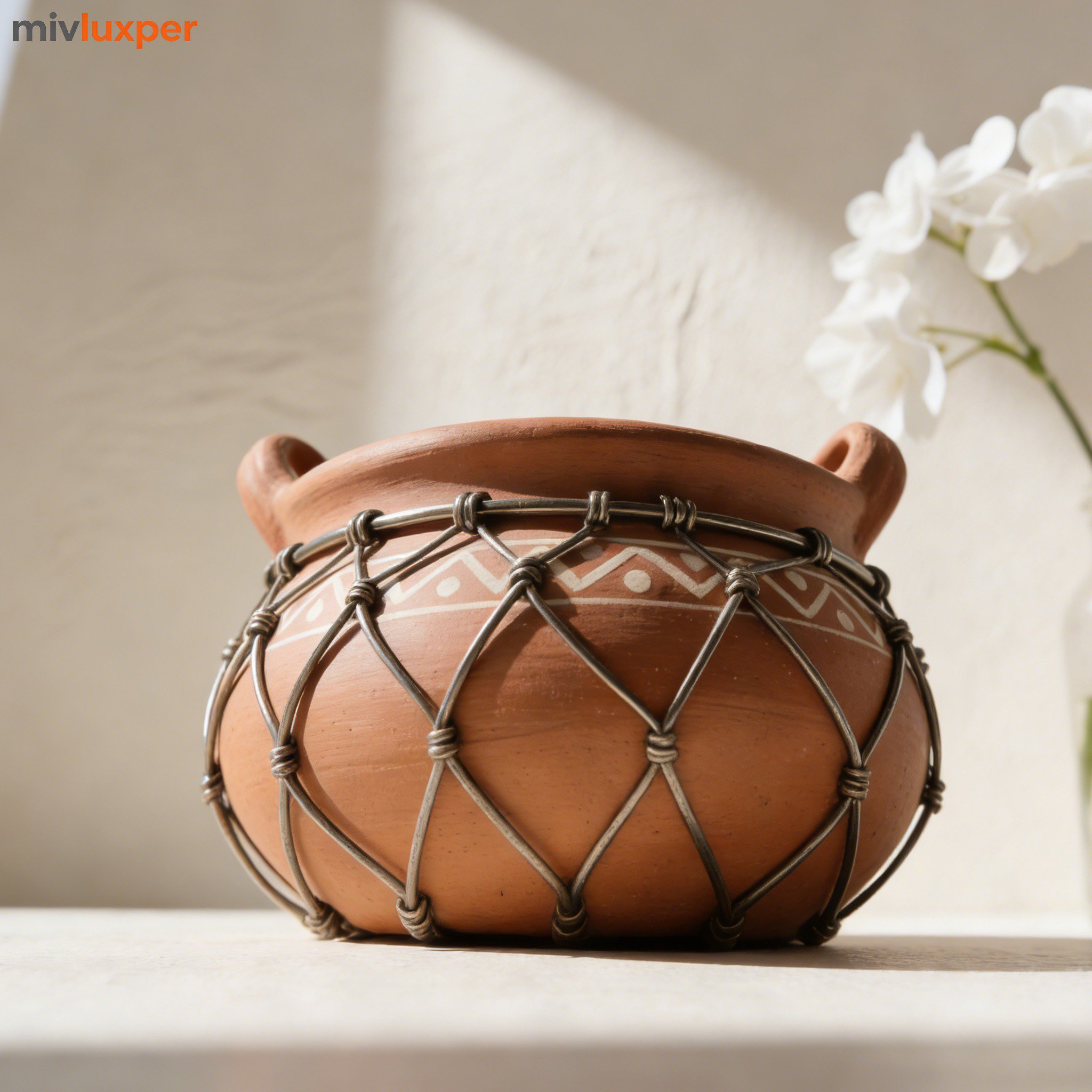 Cazuela tradicional de alambre de hierro