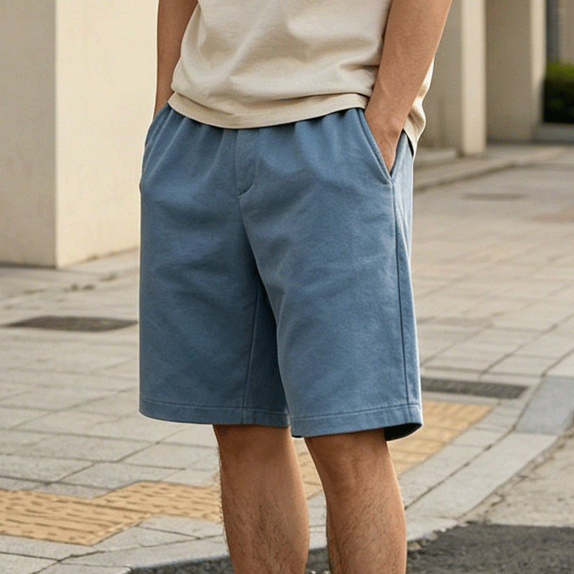 여름 데일리룩 블루 반바지