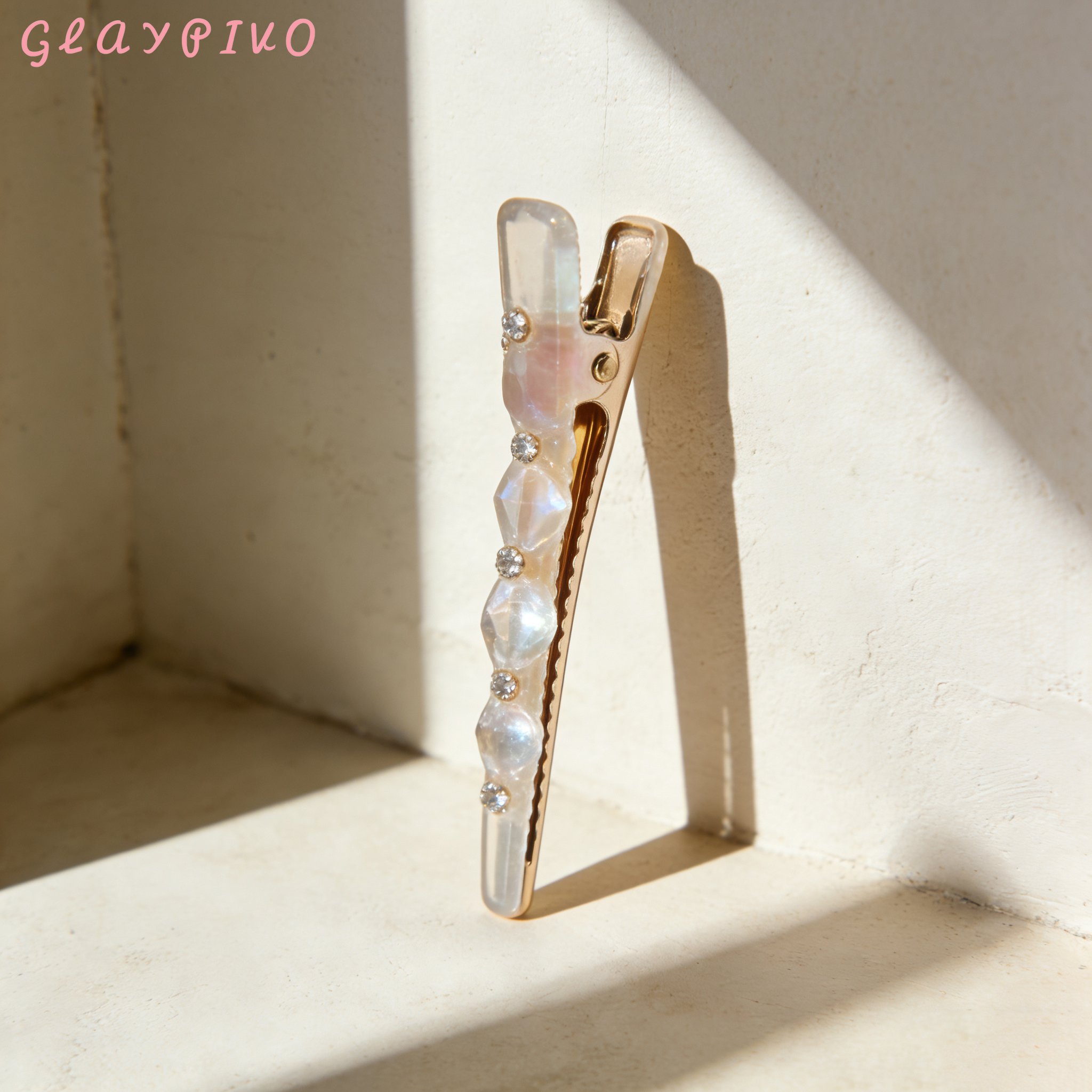 อุปกรณ์เสริมสวย คลิปหนีบปากเป็ดโลหะ