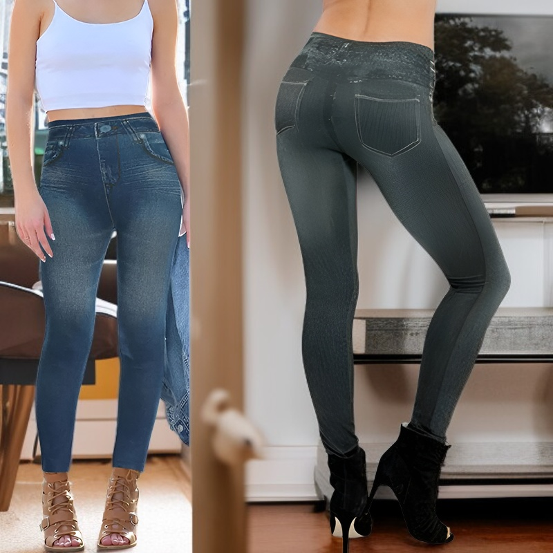 Jeans moldeadores ultraligeros con realce de glúteos