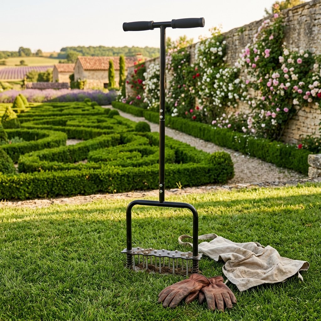 Ameublisseur de pelouse et jardin renforcé, en acier au carbone, adapté aux pelouses et jardins