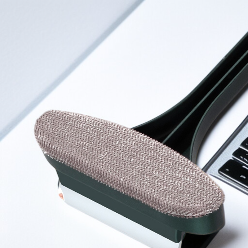 取り外し不要の両面窓拭きブラシ