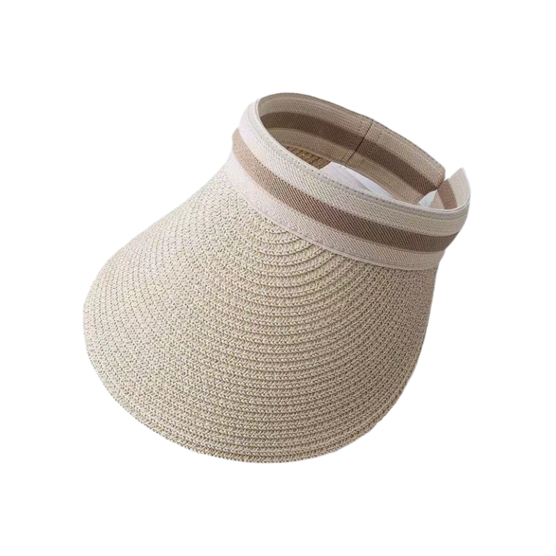 หมวกปีกกว้างกันแดดทำจากฟางราฟเฟีย