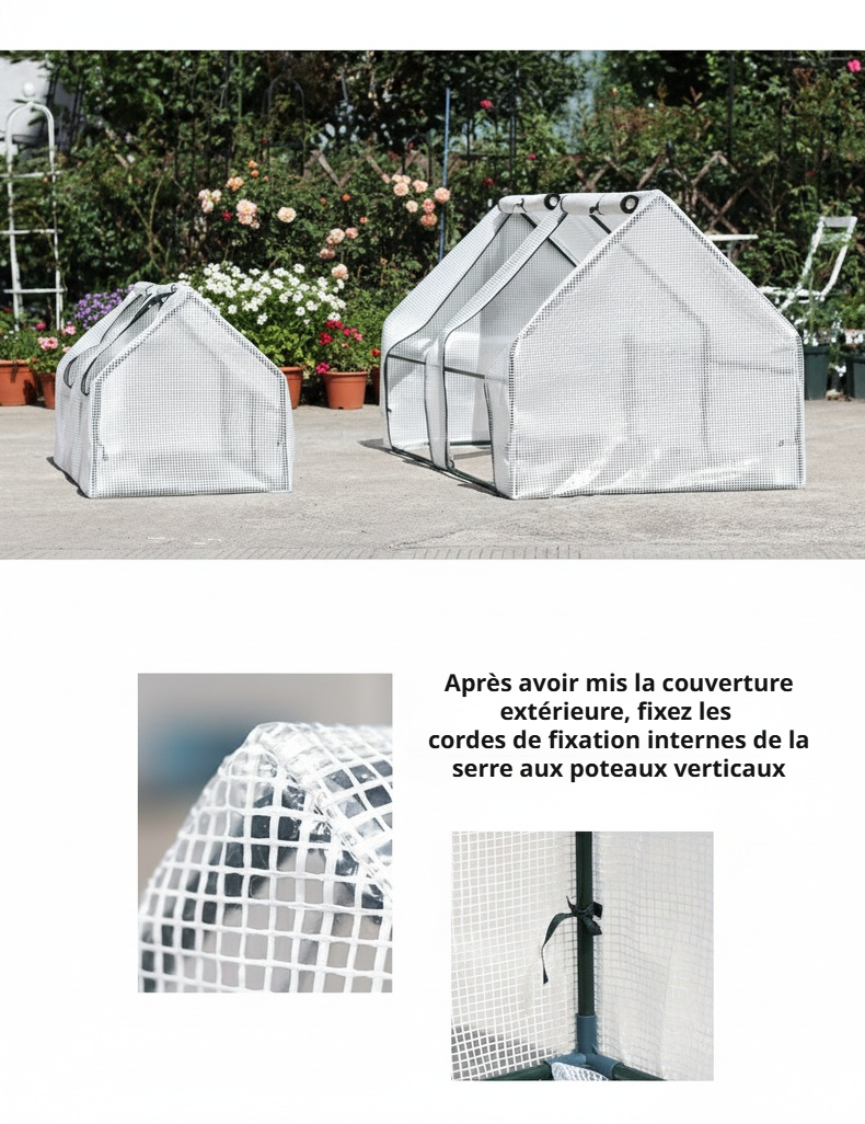 Serre pour balcon, jardin et terrasse en hiver