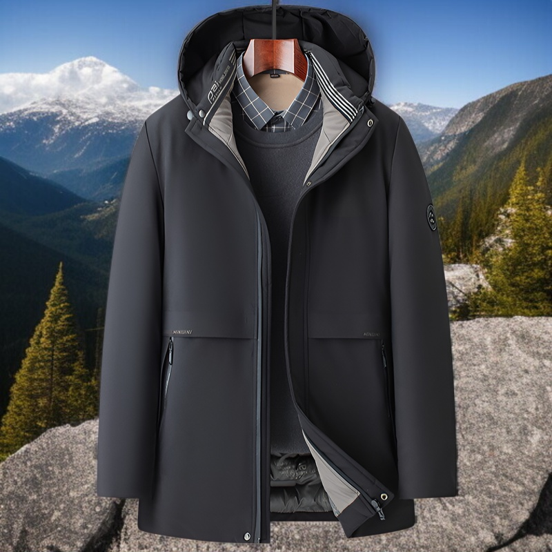 남성 비즈니스 도톰한 보온 패딩 그래핀 도톰한 보온 패딩