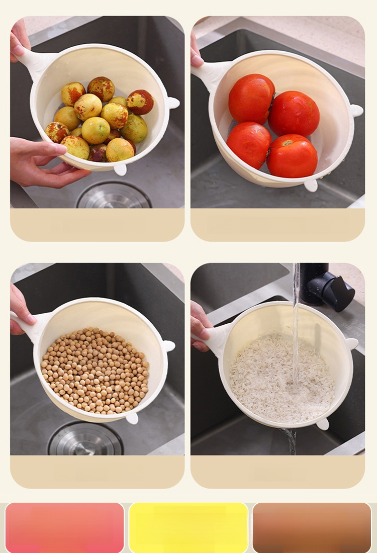 【เครื่องมือล้างข้าว】ช้อนกรองอเนกประสงค์