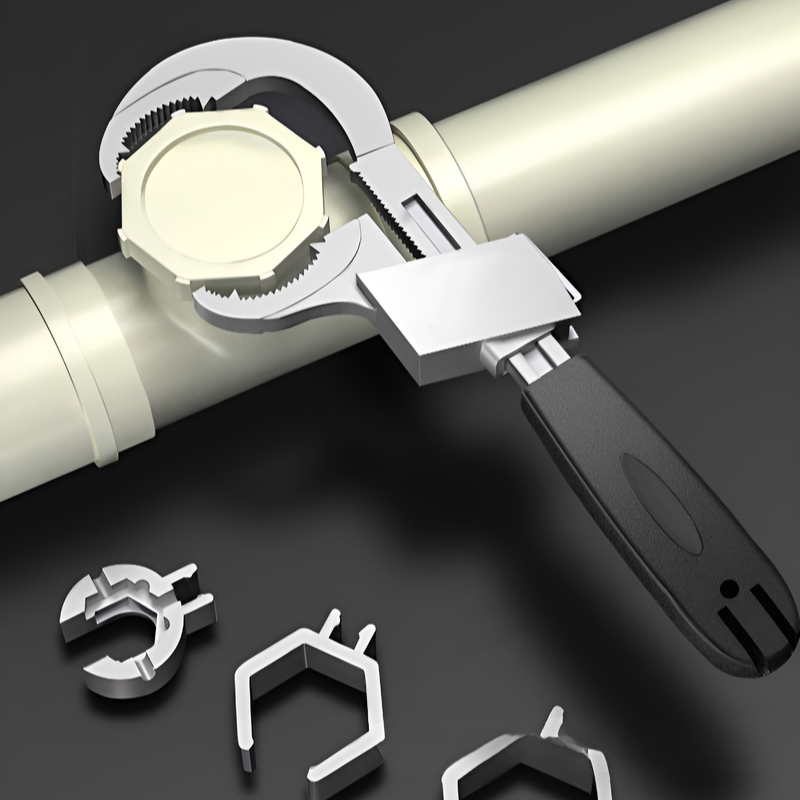 Multi functional aluminum alloy bathroom wrench
