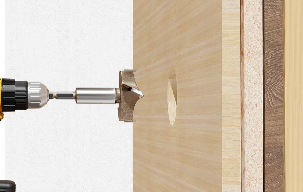 삼치 육각 손잡이 목공 홀더 사용 예시