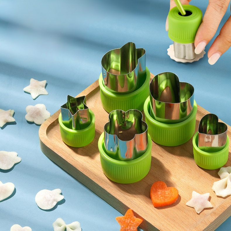 Home Kitchen Stainless Steel Biscuit Embossing Mold Set