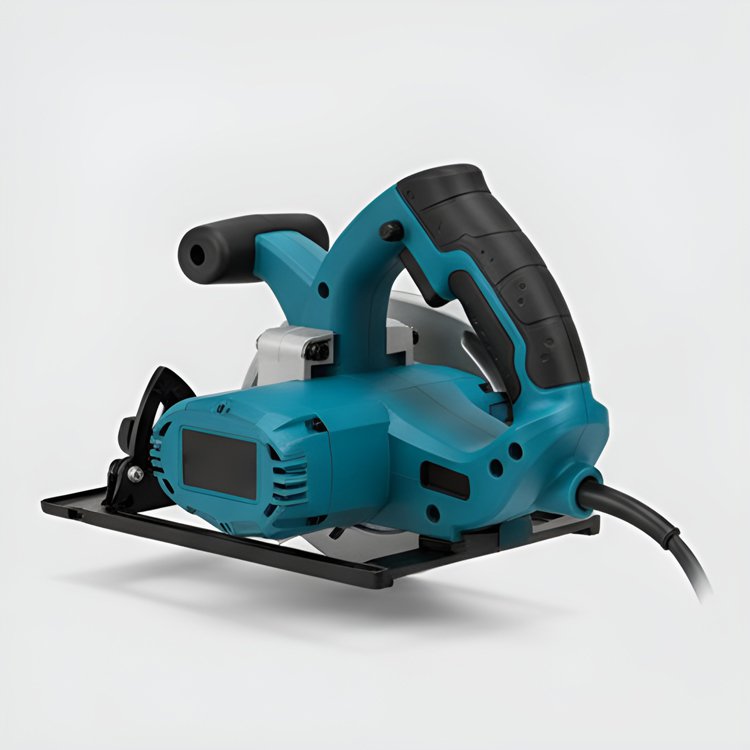 전기톱을 사용하여 나무를 자르는 모습