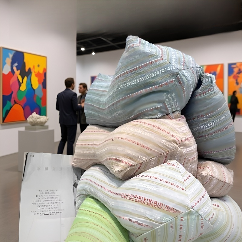 삼각 연체 메밀껍질 베개 전체 모습