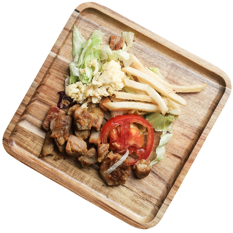 Rechteckiger Frühstücksteller