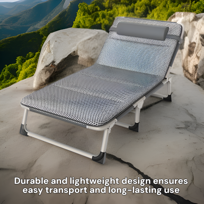 Multifunctional outdoor folding camp bed