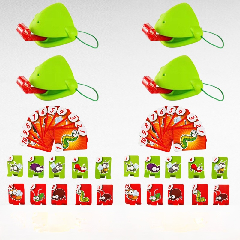 변색 경쟁 개구리 혀 내밀기 테이블 게임