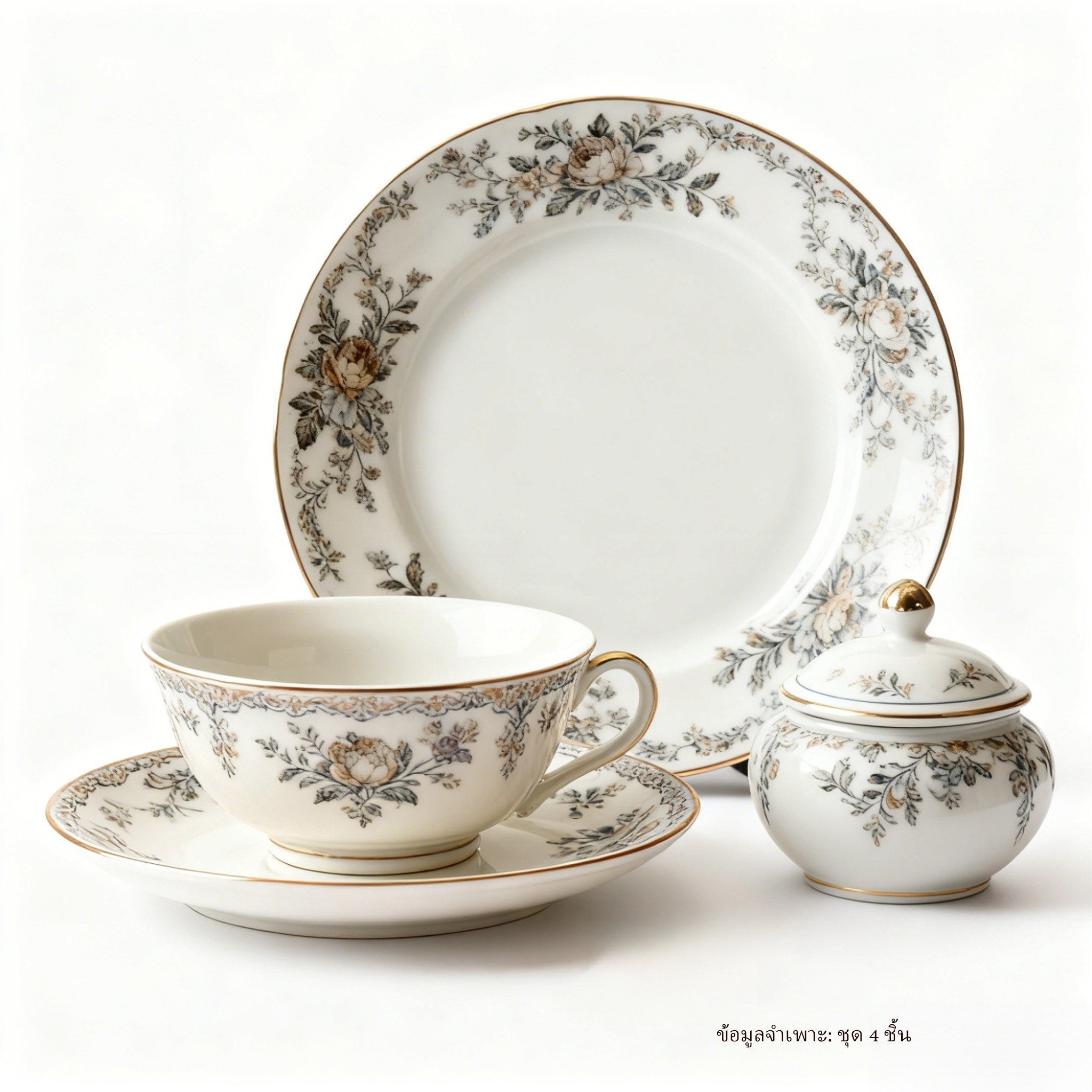 ดีไซน์ลวดลายจานชามที่ทันสมัยและหรูหรา