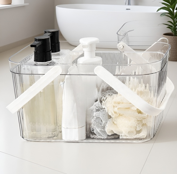 욕실용 대용량 수납함 사용 예시