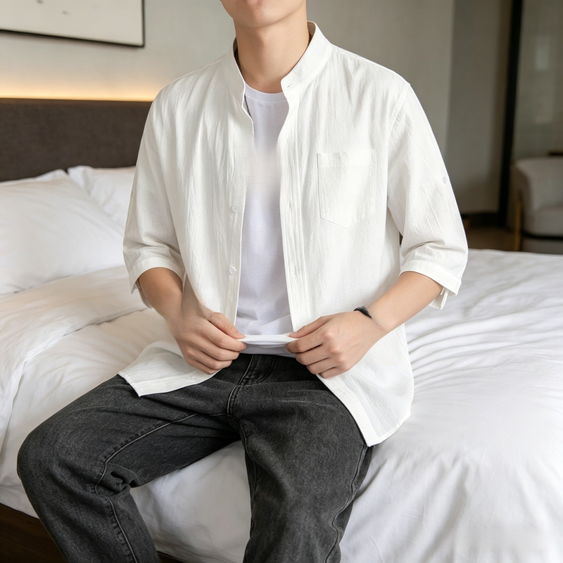 Shanlida Dia 남성 중국풍 가디건