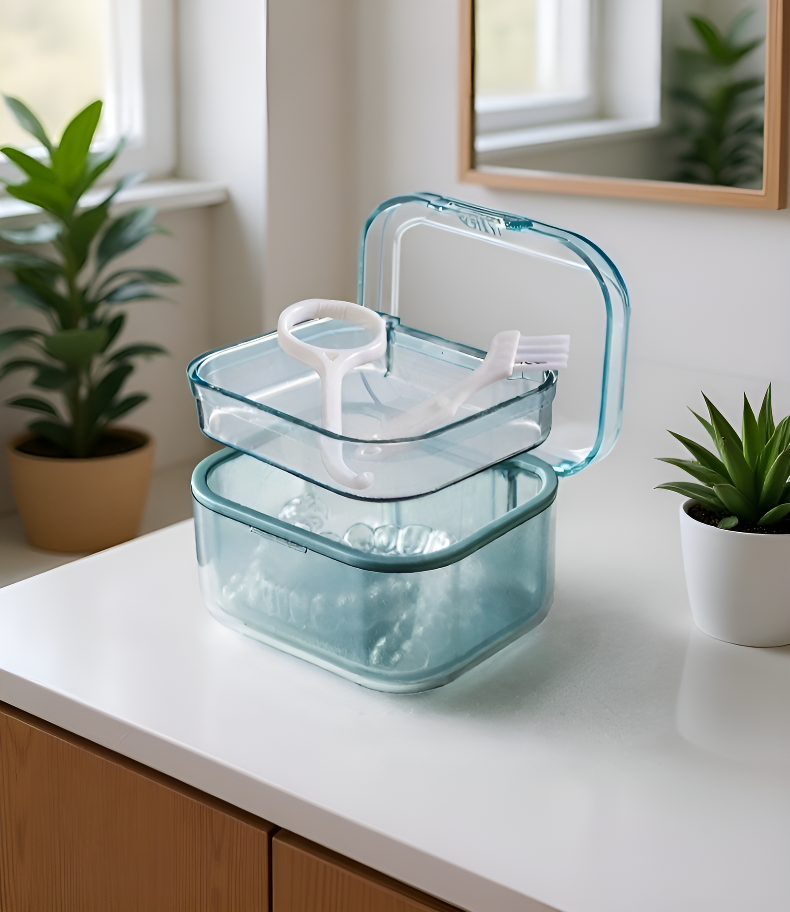 コンパクトで持ち運びやすい収納ボックス