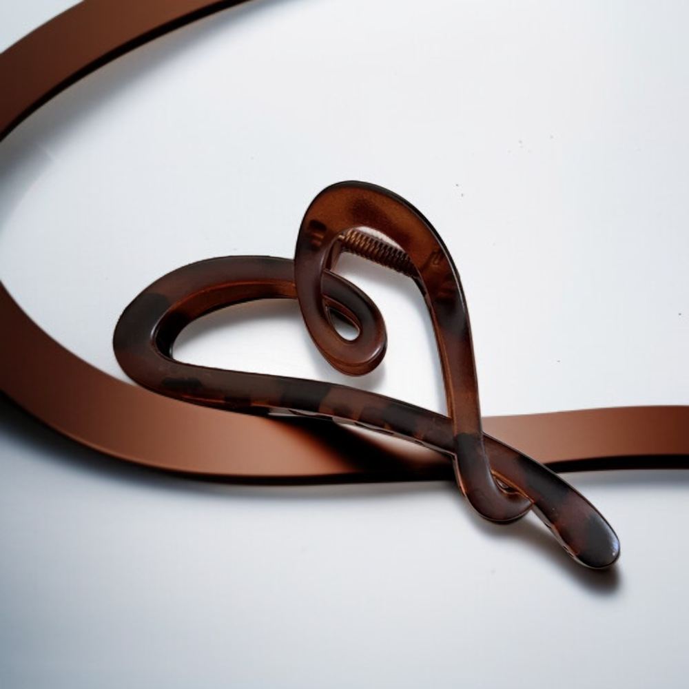 気質マットブラックハートグラブクリップ