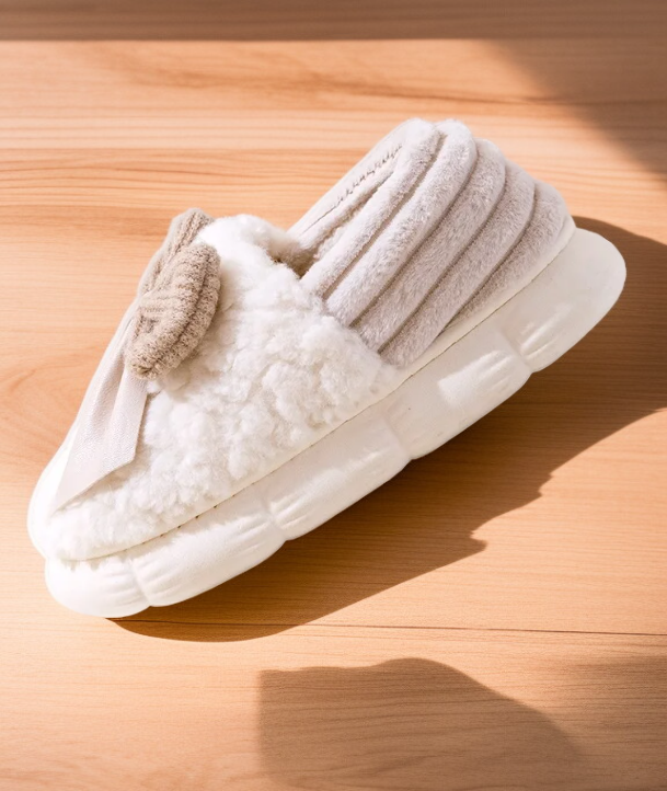 溫暖舒適女款棉拖鞋厚底設計