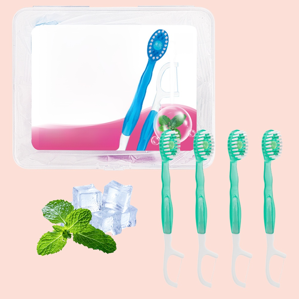 Travel Portable Mini Bead Toothbrush Set (10pcs) – No Rinse, Multi-use