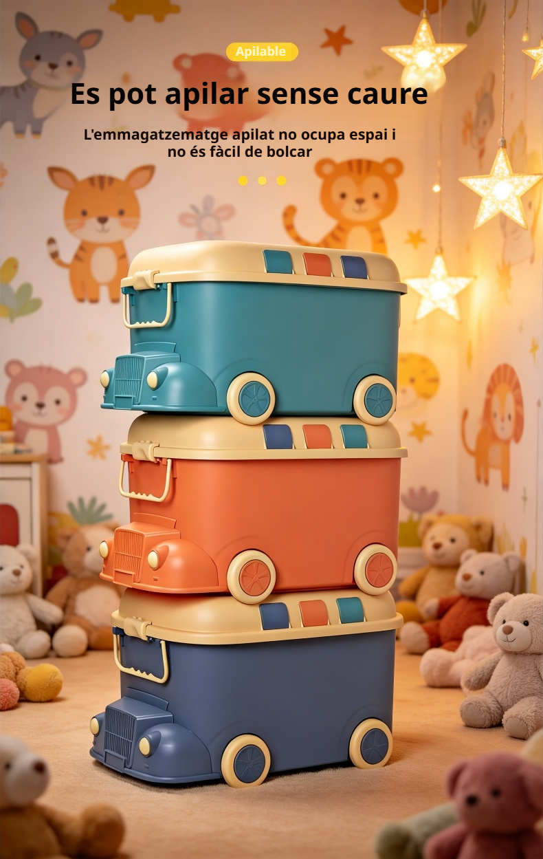 Organitzador de joguines per habitació infantil locomotora