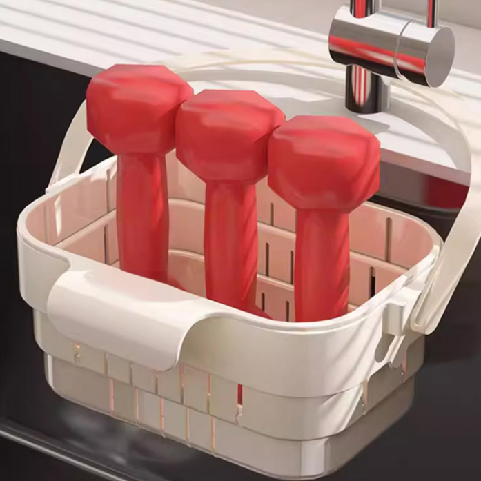 접이식 텔레스코픽 배수 바구니