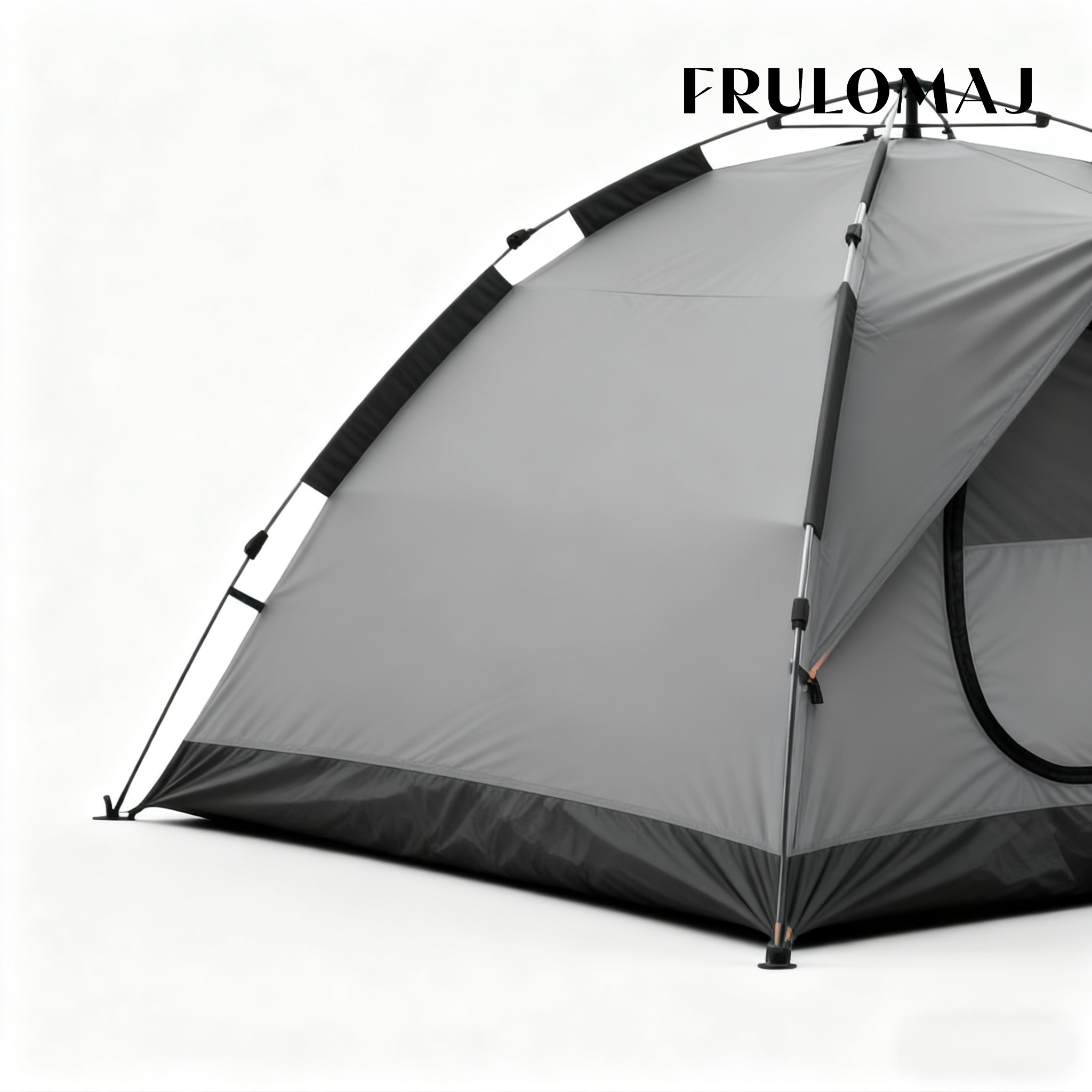 เต็นท์ตั้งแคมป์สีเทา