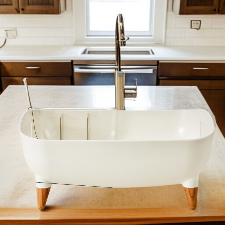 일본식 다용도 그릇선반 플라스틱 수납함 싱크대 수납선반 물빠짐 그릇선반 파티션 수납 그릇 접시 그릇 바구니