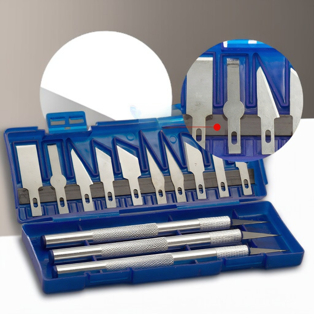 13-piece aluminum alloy carving knife set