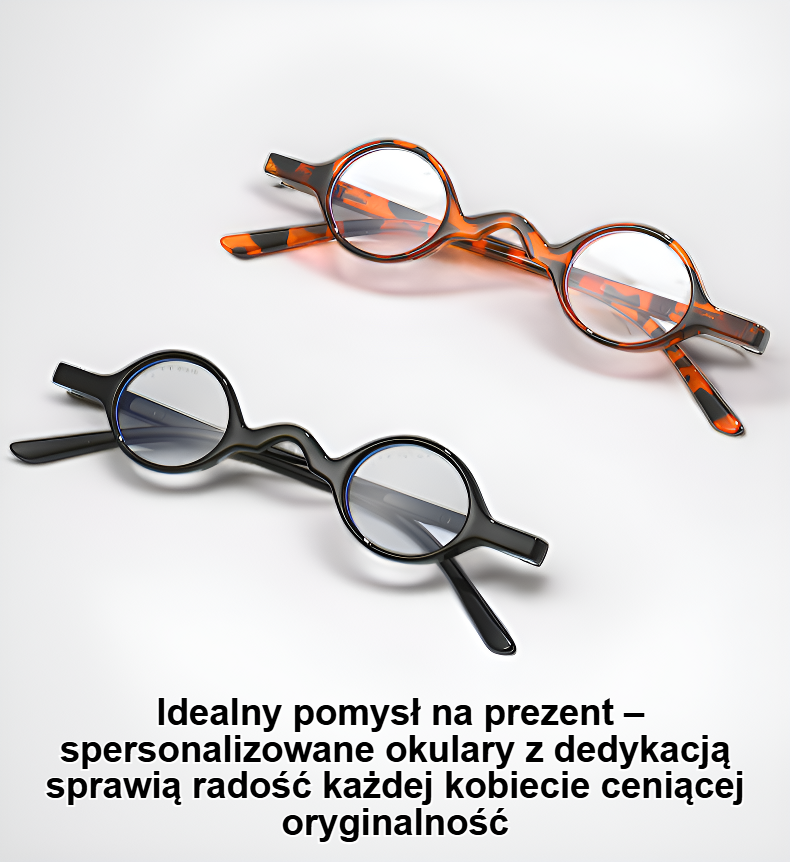 Zbliżenie na eleganckie damskie oprawki okularów do czytania