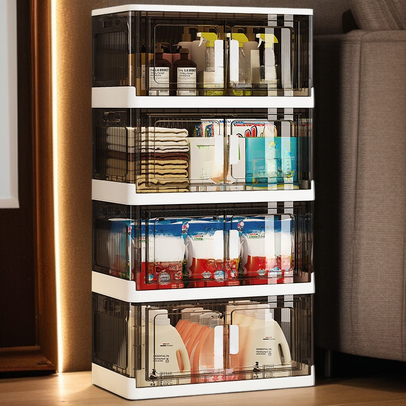 Cajonera de plástico para almacenamiento de snacks en el hogar