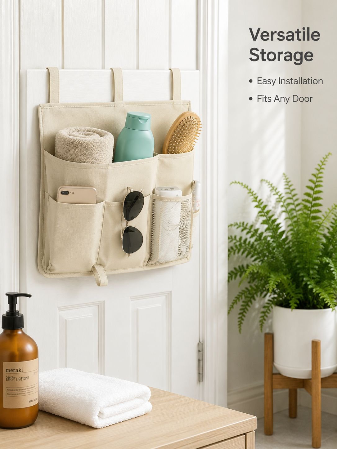 Dormitory storage hanging bags, wall-mounted hanging baskets