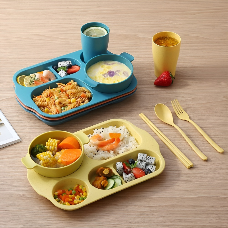 Children's Eco-friendly Dining Tableware Set (6 Pieces)