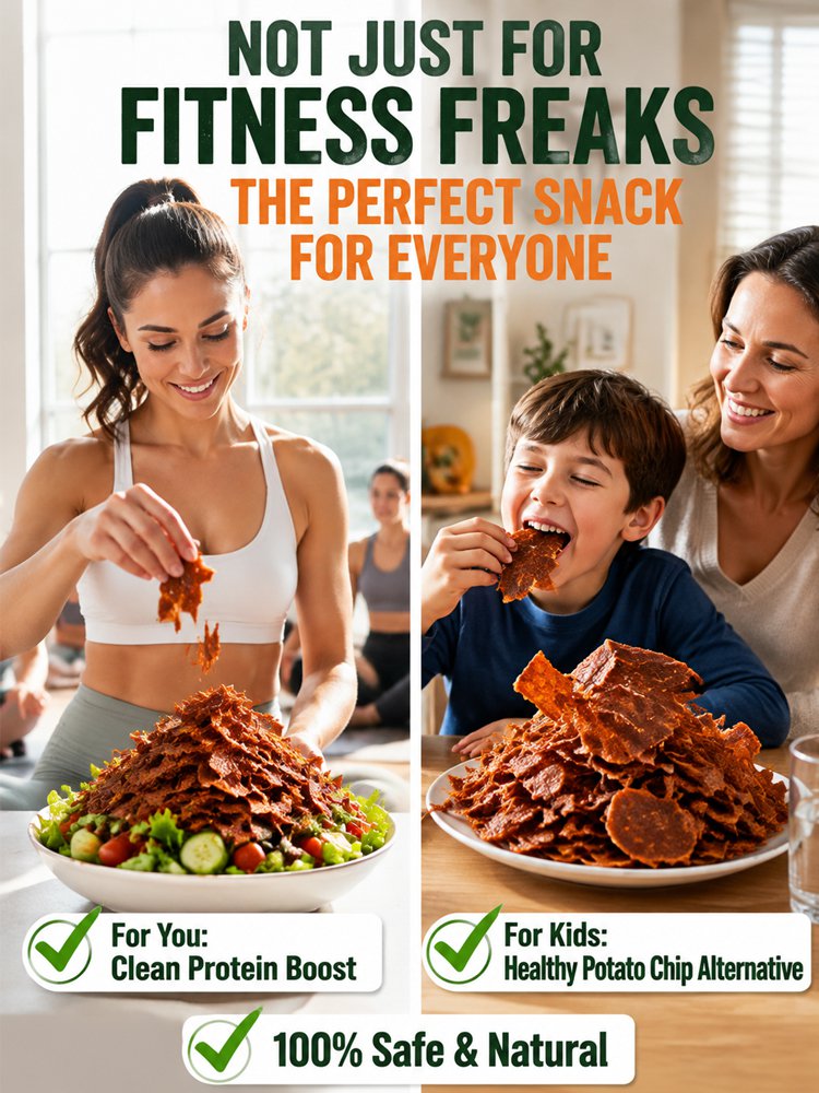 Premium Australian Angus Beef Jerky Crisps 100% Grass-Fed High Protein Keto Friendly Healthy Snack