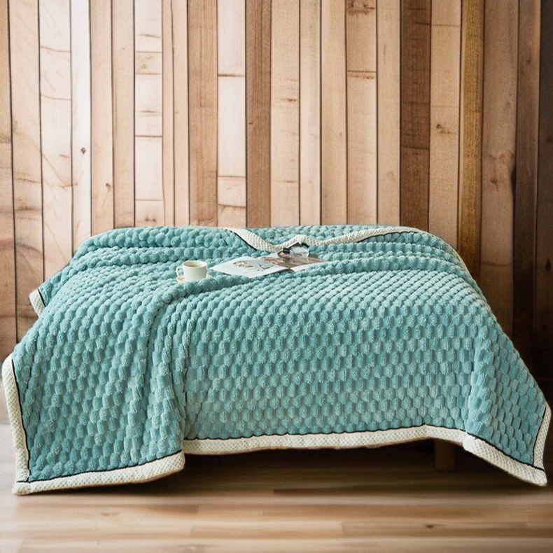 모자 벨벳 우유 두꺼운 양면 담요 고그램 덮개 담요 융단