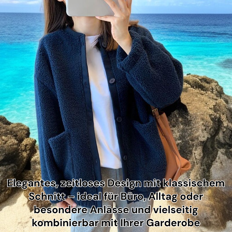 Damenmantel aus Lammwolle