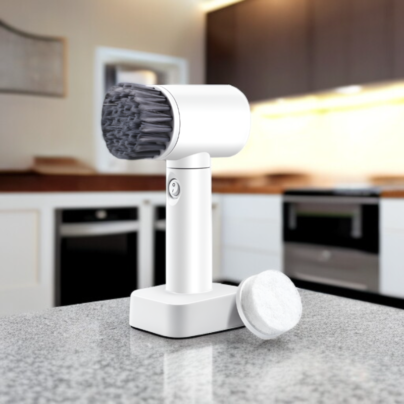 เครื่องขัดทำความสะอาดไฟฟ้าแบบพกพาไร้สาย สำหรับขัดครัว ห้องน้ำ จาน และรองเท้า